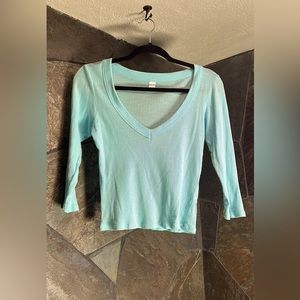 Light blue-green top